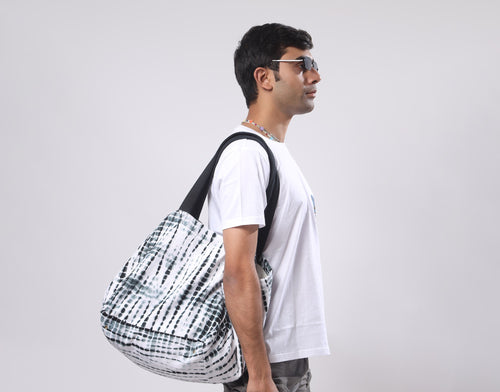 Black Tie-Dye Bag