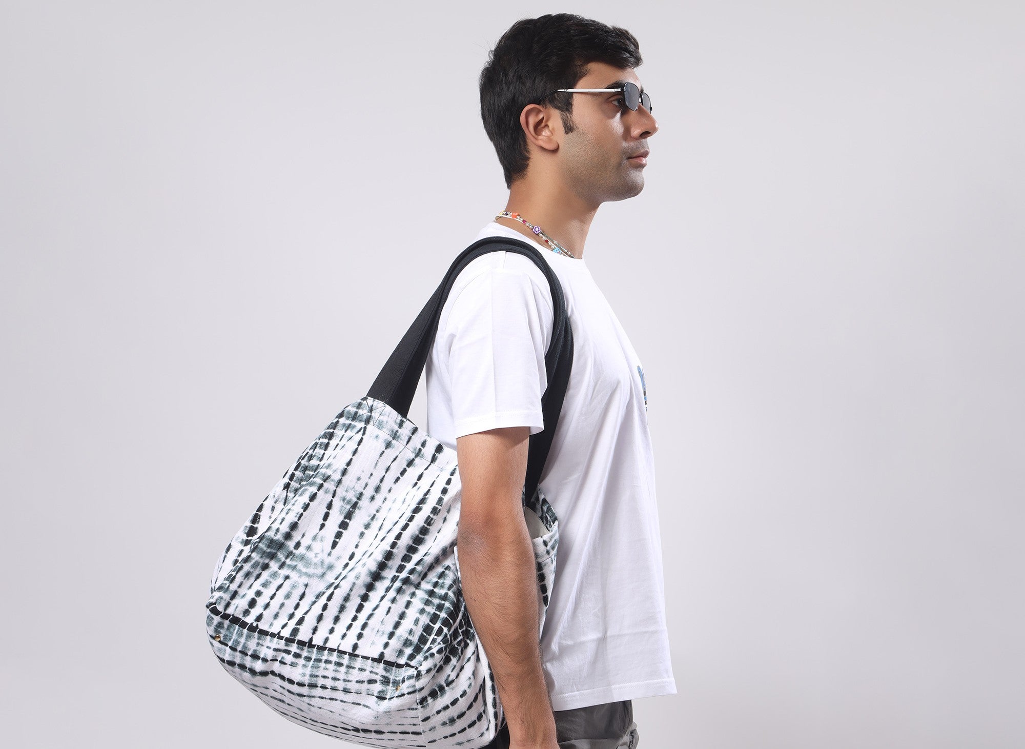 Black Tie-Dye Bag