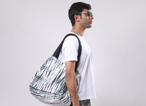 Black Tie-Dye Bag